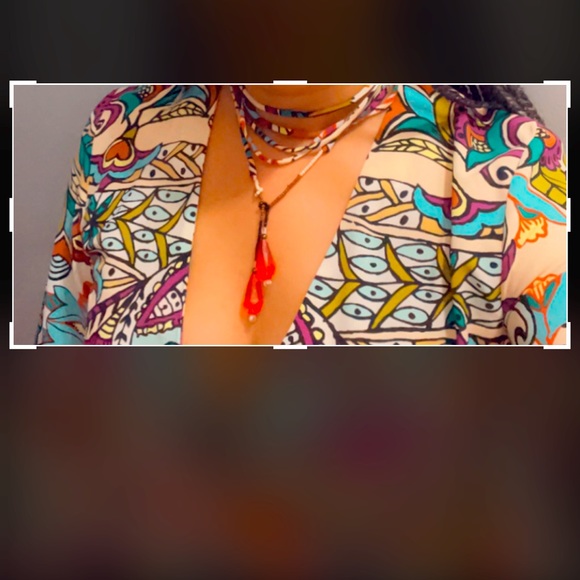 Zara Paisley Printed Dress with Tie V Neckline and Long sleeves. Women’s Medium. - Picture 11 of 11